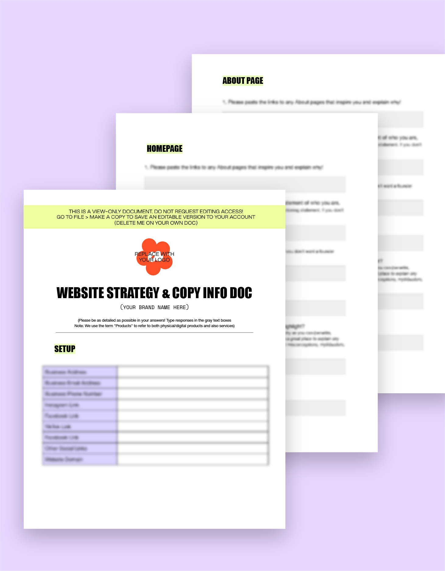The Design Questionnaire Bundle