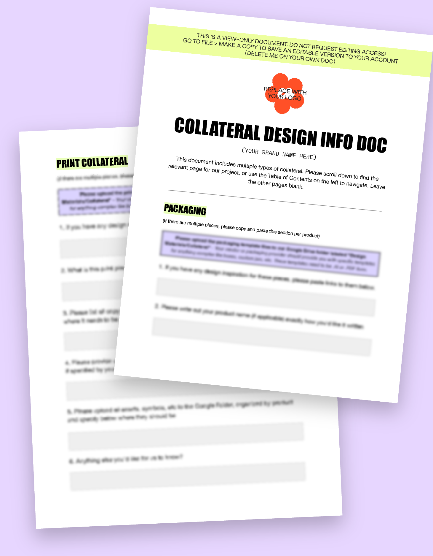 Collateral Design Questionnaire – ATNN Design